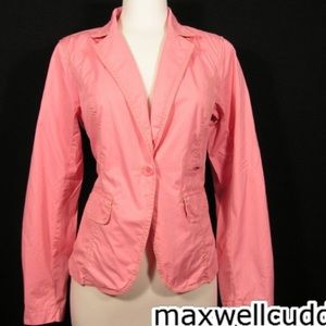 J CREW SUMMER CHINO CANYON JACKET PINK BLAZER Size 10 New With Tags worn look